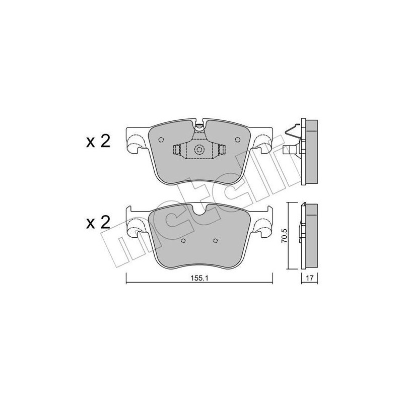 METELLI 22-0985-0 Brake Pads Set Front for