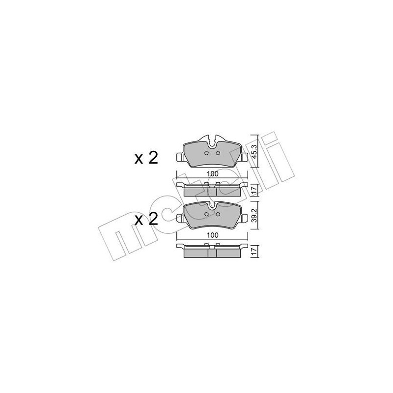 METELLI 22-1014-0 Pastiglie freno
