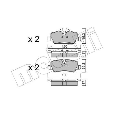 METELLI 22-1014-0 Brake Pads Set