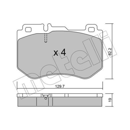 METELLI 22-1018-0 Brake Pads Set Front for