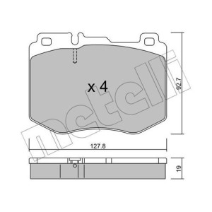 METELLI 22-1019-0 Klocki hamulcowe