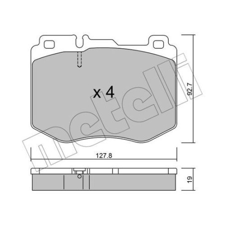 METELLI 22-1019-0 Brzdové platničky