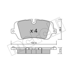 METELLI 22-1025-0 Pastillas de freno
