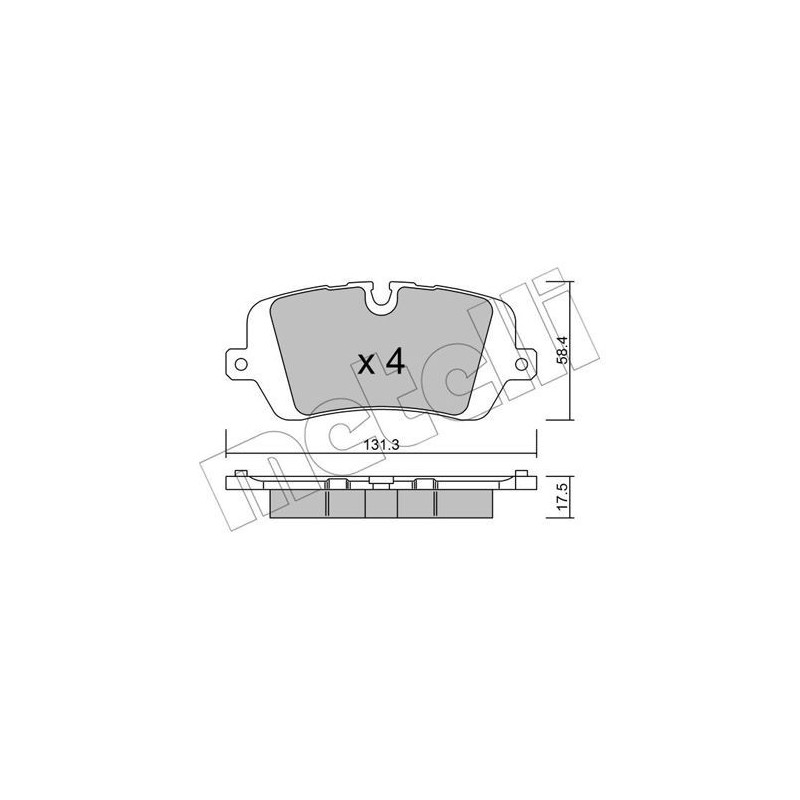 METELLI 22-1025-0 Klocki hamulcowe