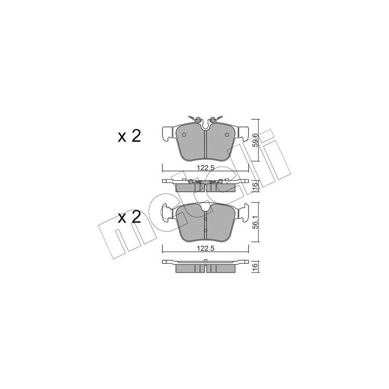 METELLI 22-1122-0 Brake Pads Set
