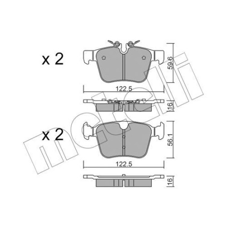 METELLI 22-1122-0 Brake Pads Set