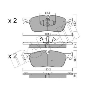 METELLI 22-1123-0 Brzdové platničky
