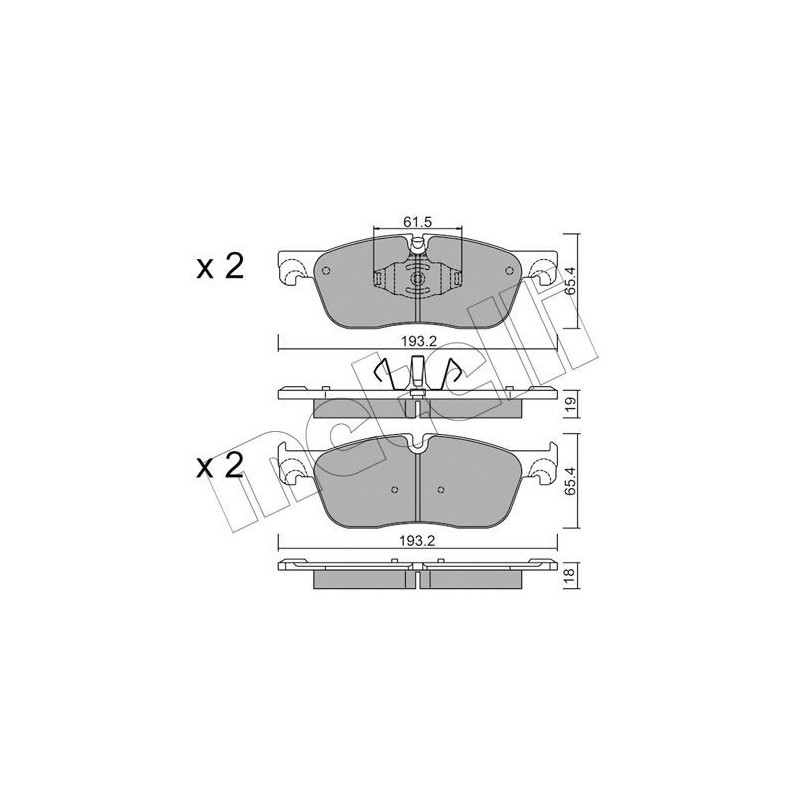 METELLI 22-1123-0 Pastillas de freno