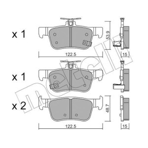 METELLI 22-1131-0 Klocki hamulcowe