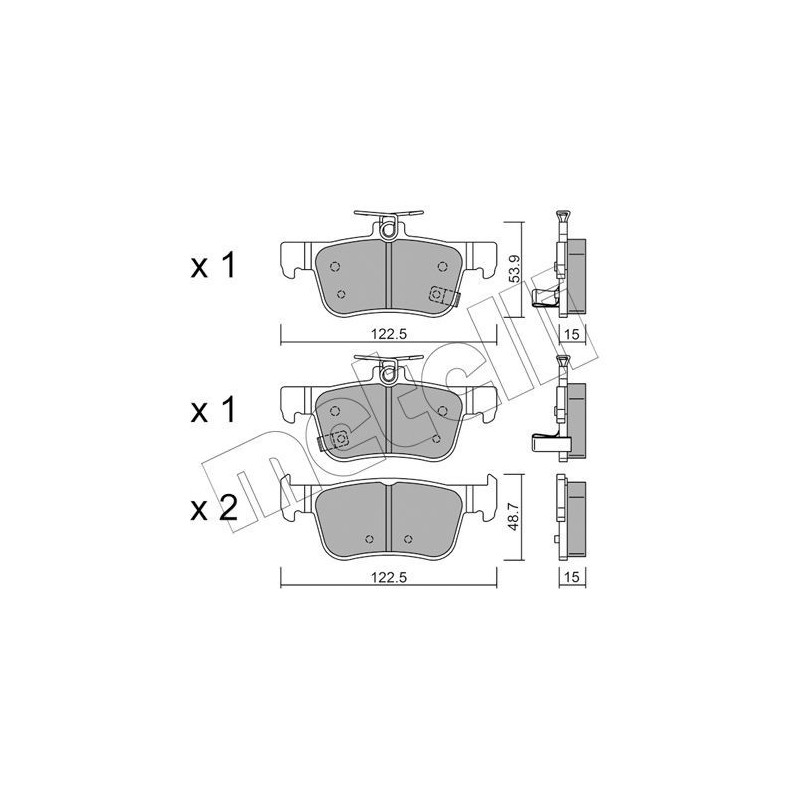 METELLI 22-1131-0 Klocki hamulcowe