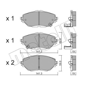 METELLI 22-1088-0 Brake Pads Set