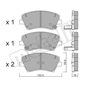 METELLI 22-1092-0 Bremsbeläge