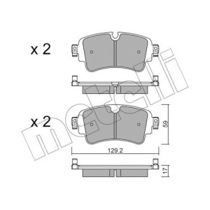 METELLI 22-1129-0 Brzdové platničky