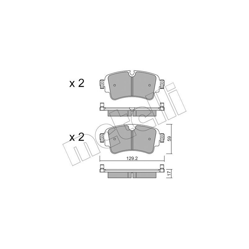 METELLI 22-1129-0 Brake Pads Set