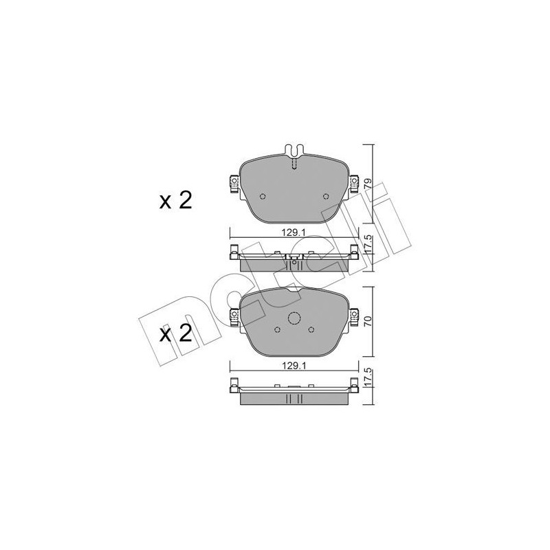 METELLI 22-1138-0 Brake Pads Set Rear for
