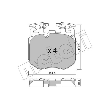 METELLI 22-1147-0 Brake Pads Set