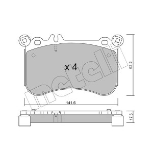 METELLI 22-1133-0 Plaquettes de frein