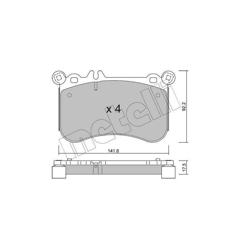 METELLI 22-1133-0 Plaquettes de frein