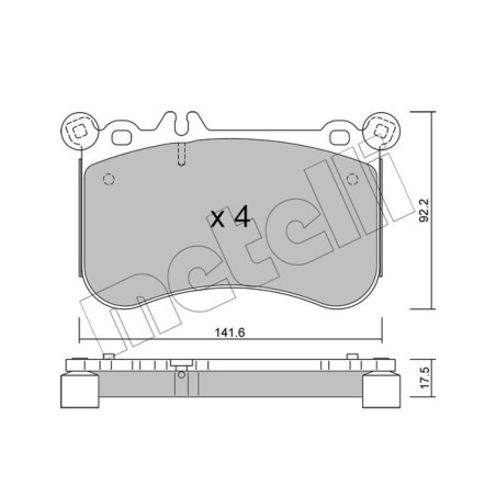 METELLI 22-1133-0 Brzdové platničky