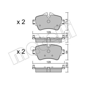METELLI 22-1013-0 Plaquettes de frein
