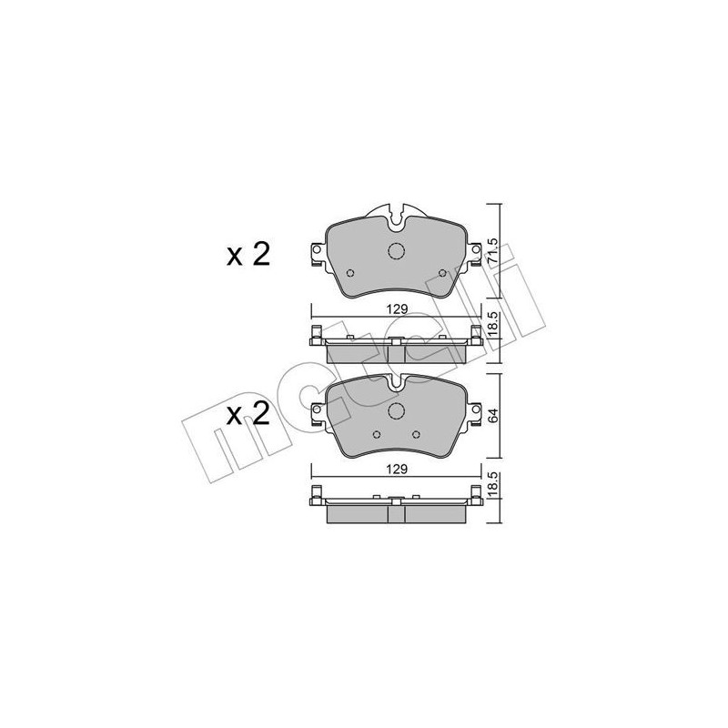 METELLI 22-1013-0 Brake Pads Set