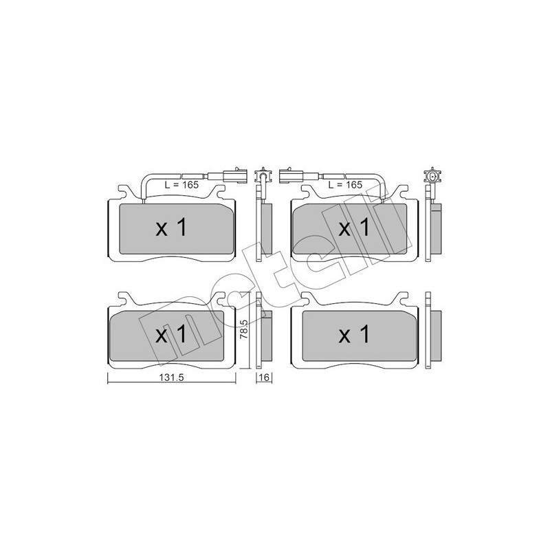 METELLI 22-1141-0 Brake Pads Set