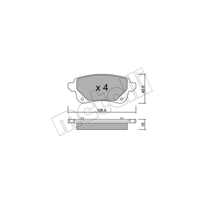 METELLI 22-1112-0 Brake Pads Set Rear for