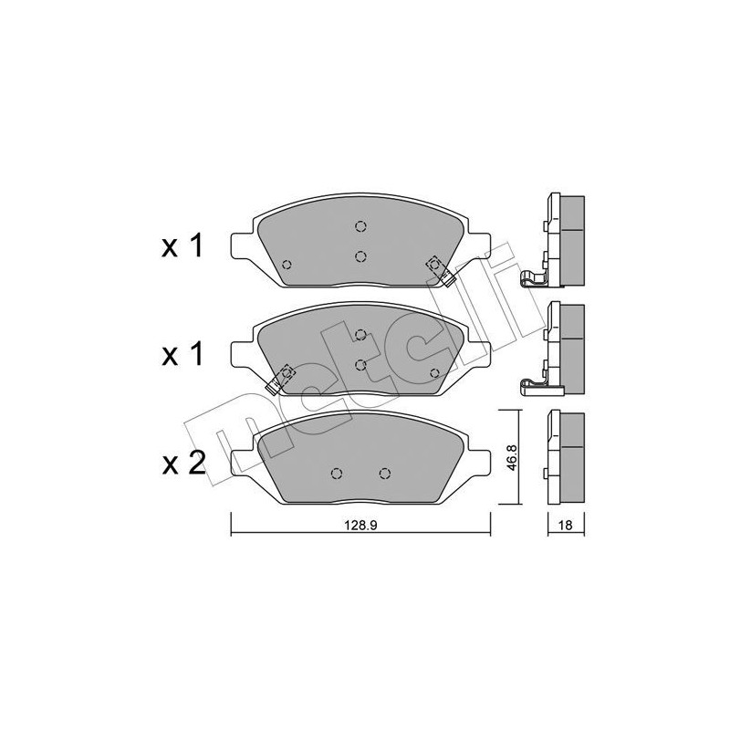 METELLI 22-1113-0 Pastiglie freno