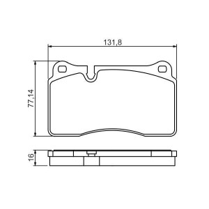 Plaquettes de frein Avant pour Audi Seat Volkswagen BOSCH 0 986 494 207