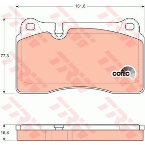 Brzdové platničky Predné pre Audi Seat Volkswagen TRW GDB1670