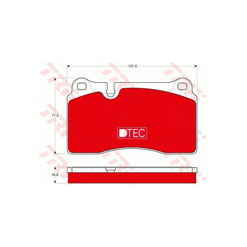 Brake Pads Set Front for Audi Seat Volkswagen TRW GDB1670DTE