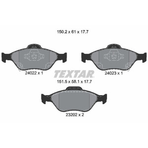 TEXTAR 2402201 Plaquettes de frein avant pour Yaris Charade