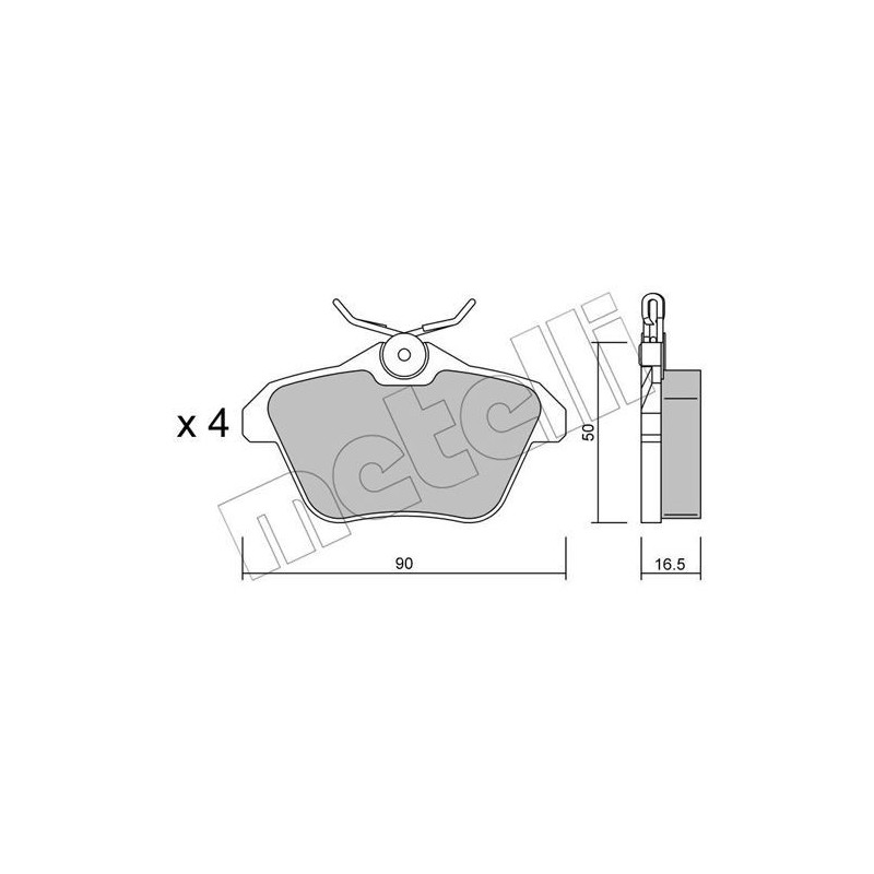 METELLI 22-0113-0 Brake Pads Set