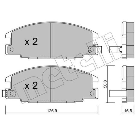 METELLI 22-0244-0 Klocki hamulcowe