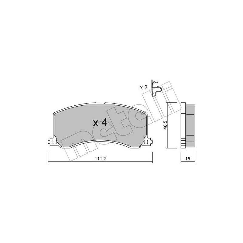 METELLI 22-0248-0 Brake Pads Set