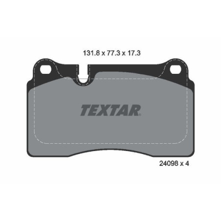 TEXTAR 2409801 Pastillas de freno delantero para VW Touareg