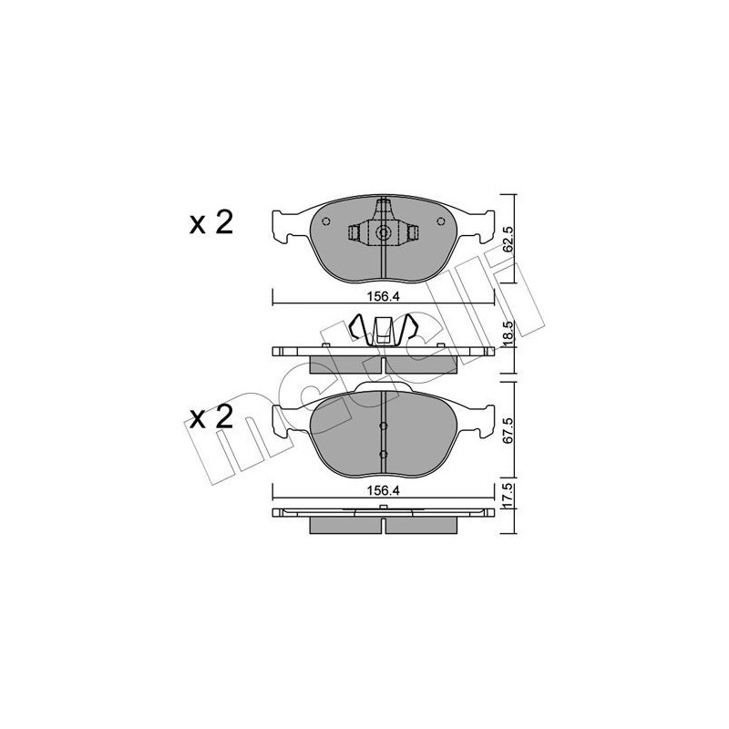 METELLI 22-0533-0 Klocki hamulcowe