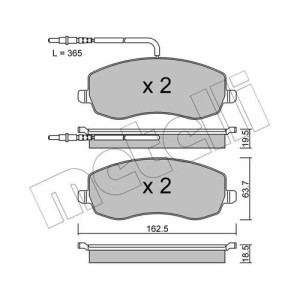 METELLI 22-0847-0 Plaquettes de frein