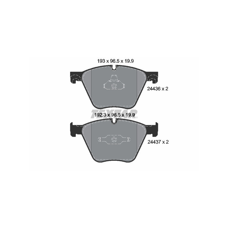 TEXTAR 2443601 Bremsbeläge Vorne für BMW 7 X5 X6 5