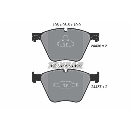 TEXTAR 2443601 Plaquettes de frein Avant pour