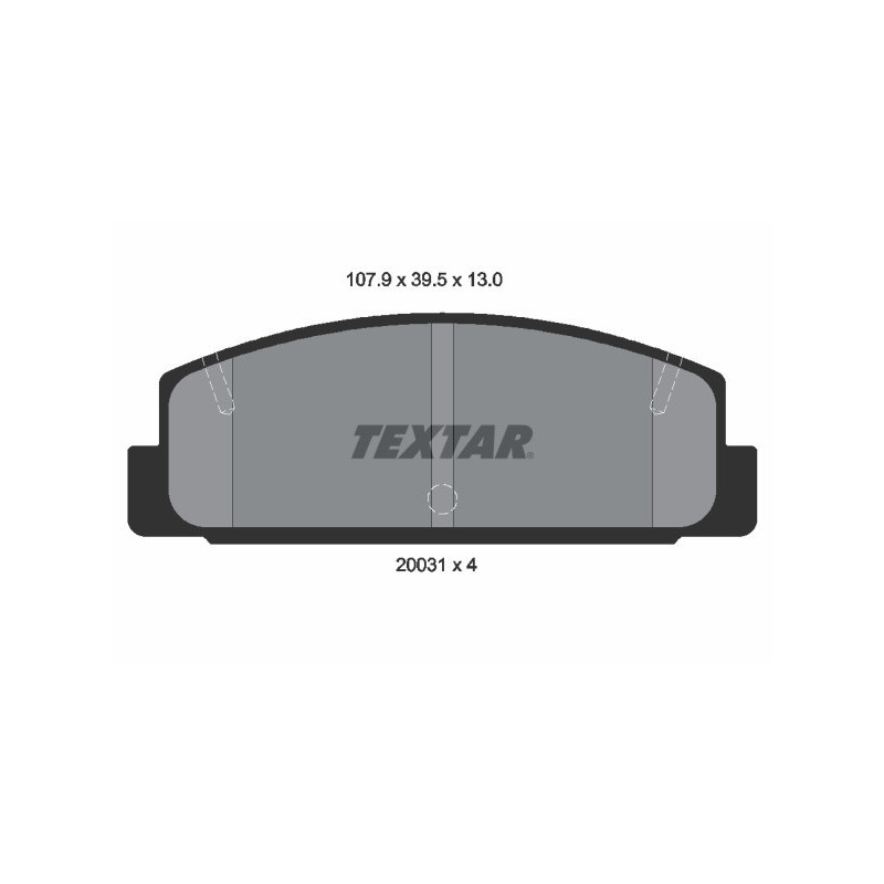 TEXTAR 2003101 Bremsbeläge Hinten für Mazda 323 626 RX