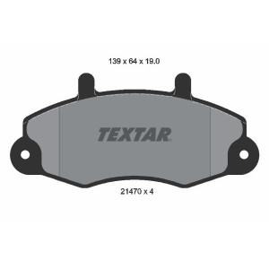 TEXTAR 2147001 Plaquettes de frein Avant pour