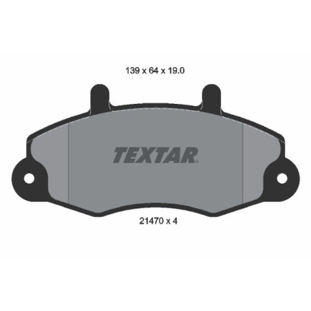 TEXTAR 2147001 Brzdové destičky přední pro Ford Transit