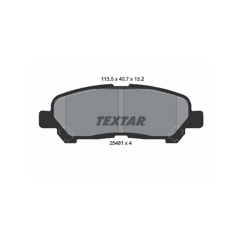 TEXTAR 2548101 Klocki hamulcowe tył dla Toyota Highlander