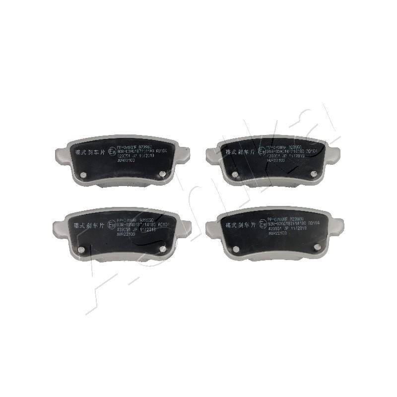 ASHIKA 51-00-0704 Bremsbeläge Hinten für