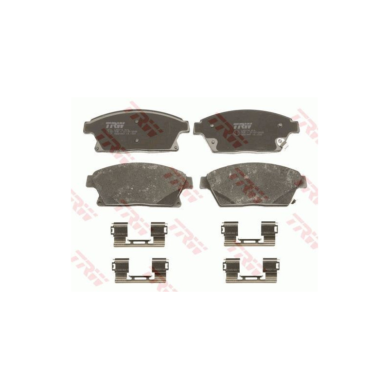 Brzdové platničky Predné pre Chevrolet Opel Vauxhall TRW GDB1847