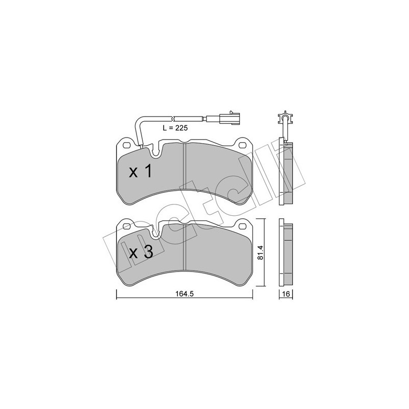 METELLI 22-1201-0 Brake Pads Set Front for