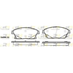 Plaquettes de frein Avant pour Chevrolet Opel Vauxhall ROADHOUSE 21431.02