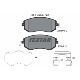 TEXTAR 2576001 Brake Pads