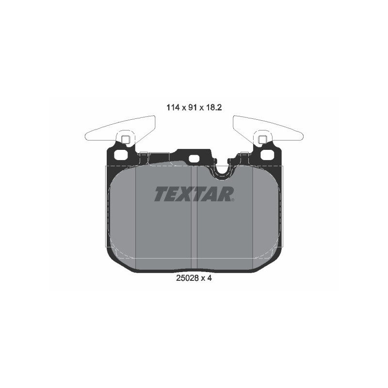TEXTAR 2502801 Bremsbeläge